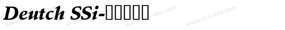 Deutch SSi字体转换
